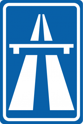 Autosnelweg bord