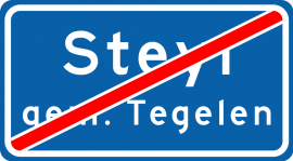 Buiten bebouwde kom bord